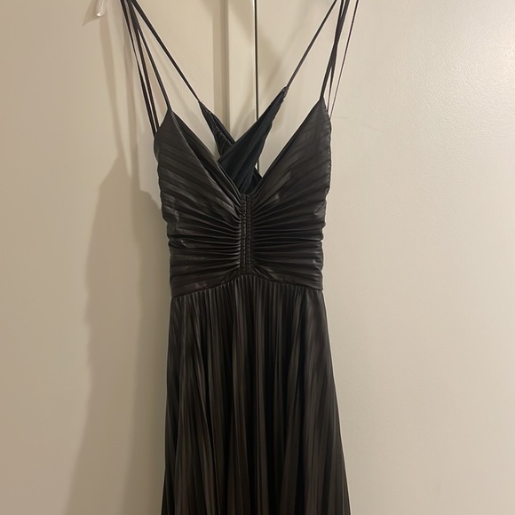 ALC Ariya Vegan Leather Brown Gown - Picture 8 of 10